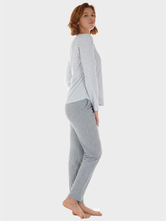 Vienetta Secret Winter Women's Pyjama Pants Gray