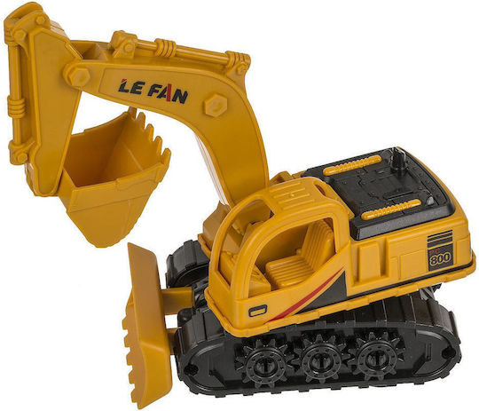 Toy Excavator With Moving Parts Yellow/Black Plastic 16cm