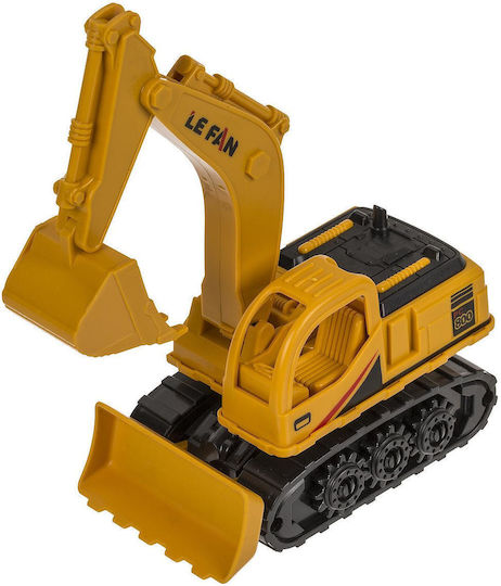 Toy Excavator With Moving Parts Yellow/Black Plastic 16cm