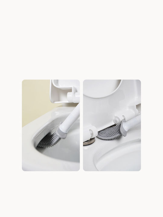 Plastic Coș de gunoi pentru baie Alb