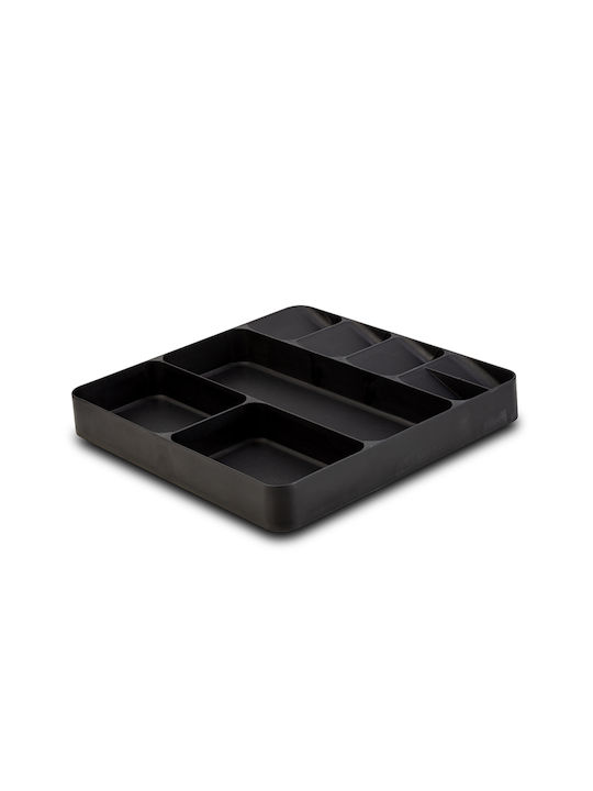 Nava Drawer Cutlery Tray Acer Plastic 40x38.5x5.5cm Black