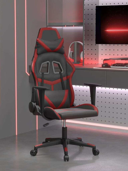 vidaXL 3143672 Καρέκλα Gaming Δερματίνης Μαύρο / Κόκκινο