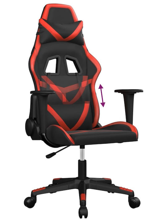 vidaXL 3143666 Καρέκλα Gaming Δερματίνης Μαύρο / Κόκκινο