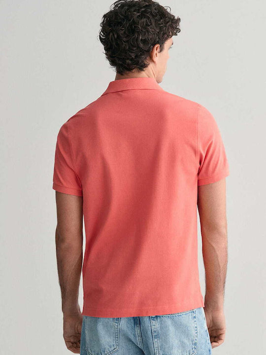 Gant Men's Short Sleeve Blouse Polo Orange