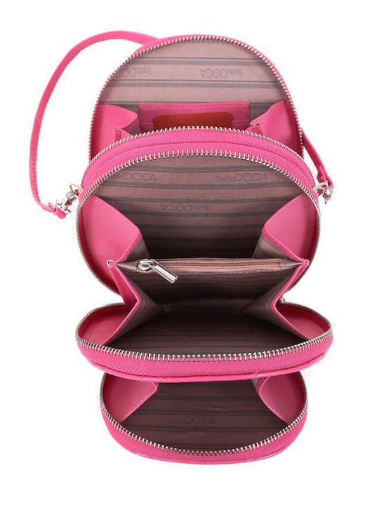 Doca Damen Tasche Crossbody Fuchsie