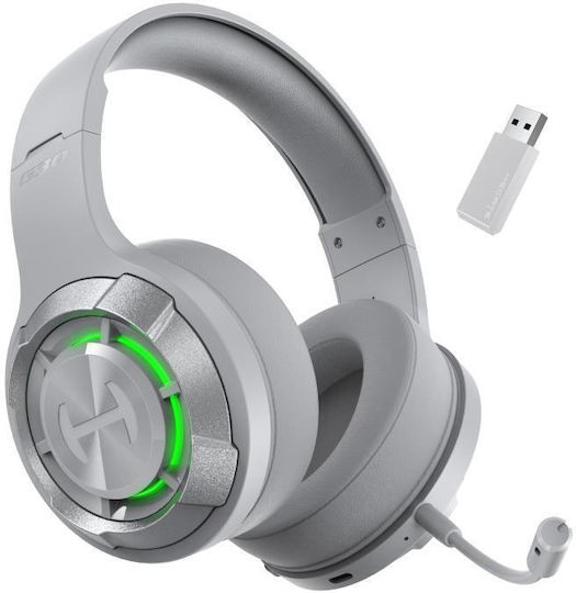 Edifier G30 S Dual Mode Fără fir Over Ear Gaming Headset cu conexiune Bluetooth / USB Gri