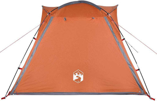vidaXL Camping Tent Cabin Orange for 4 People 240x221x160cm