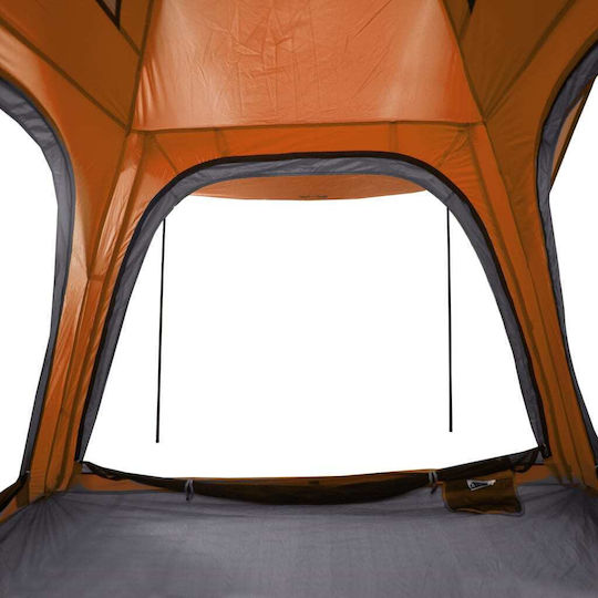 vidaXL Camping Tent Cabin Orange for 4 People 240x221x160cm