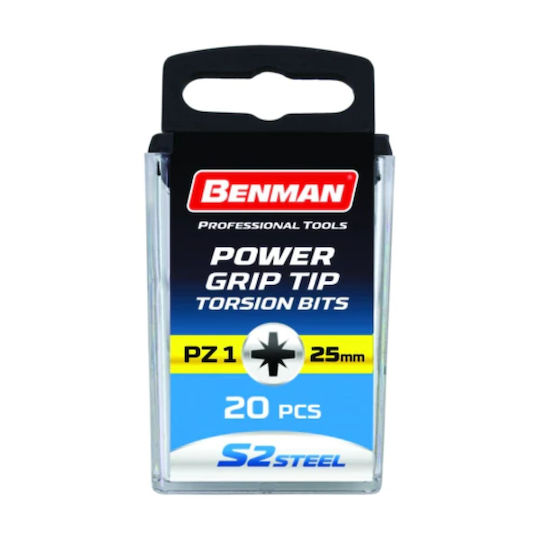 Benman S2 Torsion Set 20 Screwdriver Bits Star/Torx