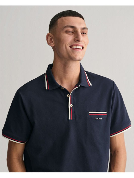Pique Polo T-shirt Navy Blue