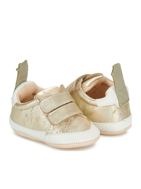 Easy Peasy Βρεφικά Sneakers Αγκαλιάς Χρυσά