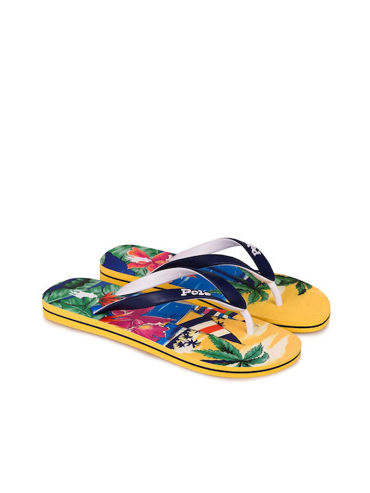 Ralph Lauren Bolt Ανδρικά Flip Flops Κίτρινα