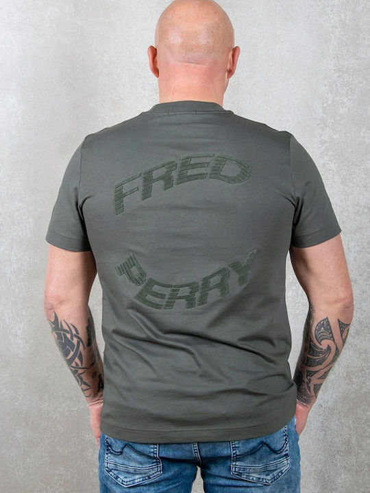 Fred Perry Ανδρική Μπλούζα Κοντομάνικη Πρασινο