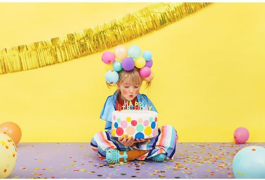 PartyDeco Lumânare de ziua de naștere La mulți ani! Colorată 13buc SCS-13