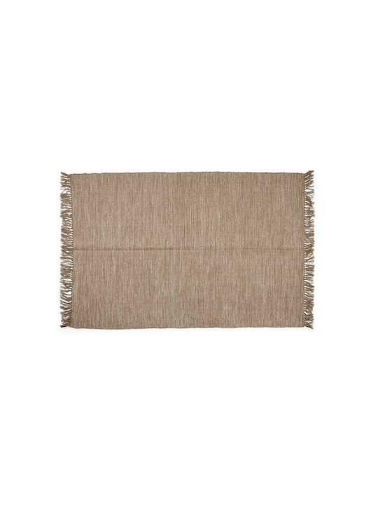 Gift Decor Covor Rectangular Bumbac Maro