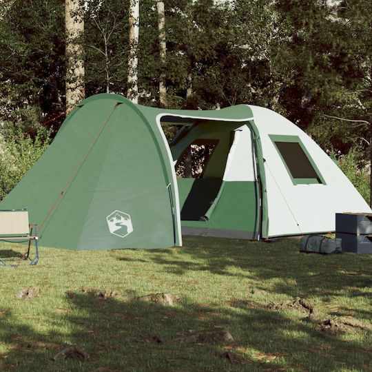 vidaXL Καλοκαιρινή Σκηνή Camping Τούνελ Πράσινη για 6 Άτομα 195x342x195εκ.
