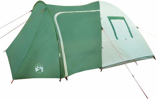 vidaXL Καλοκαιρινή Σκηνή Camping Τούνελ Πράσινη για 6 Άτομα 195x342x195εκ.