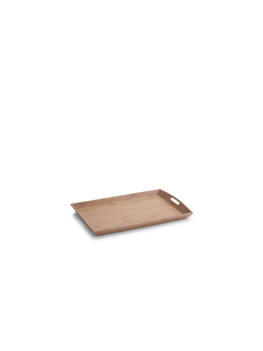 Zeller Dreptunghiular Tavă de Servire cu Mânere în Culoare Maro 58x38x6cm 1buc
