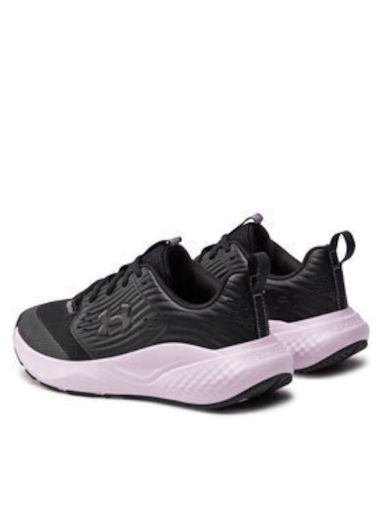 Under Armour Charged Commit Tr 4 Sport Shoes for Training & Gym Black / Purple Ace / Metallic Black