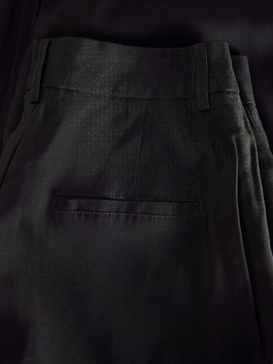 Jack & Jones Γυναικεία Υφασμάτινη Παντελόνα Μαύρη