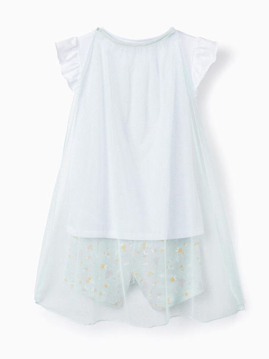 Zippy Pijama pentru copii De vară De bumbac white