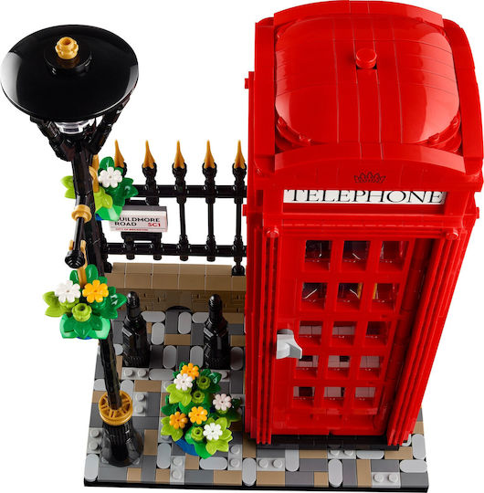 LEGO Ideas Червена Лондонска Телефонна Кабина за 18+ Години 1460 Бройки