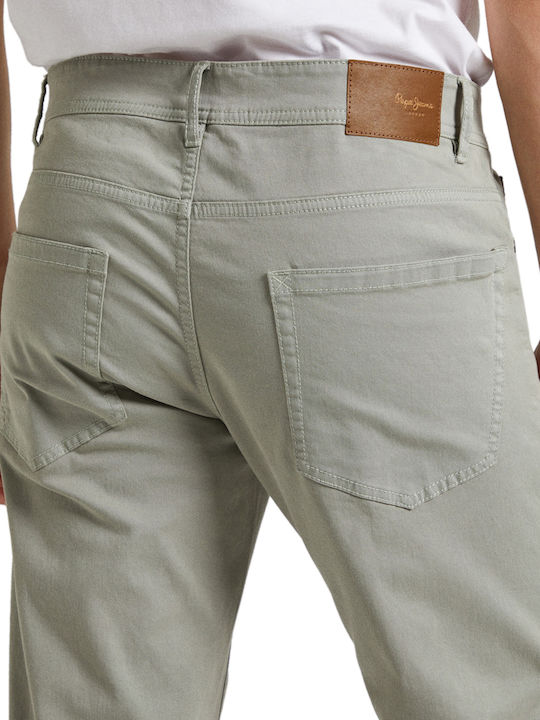 Pantaloni cu Croială Slim Palm Green