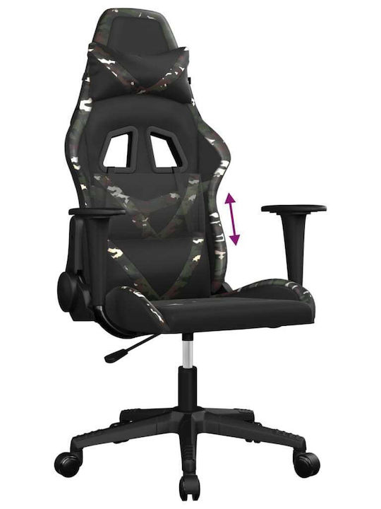 vidaXL 3143675 Καρέκλα Gaming Δερματίνης Μαύρη