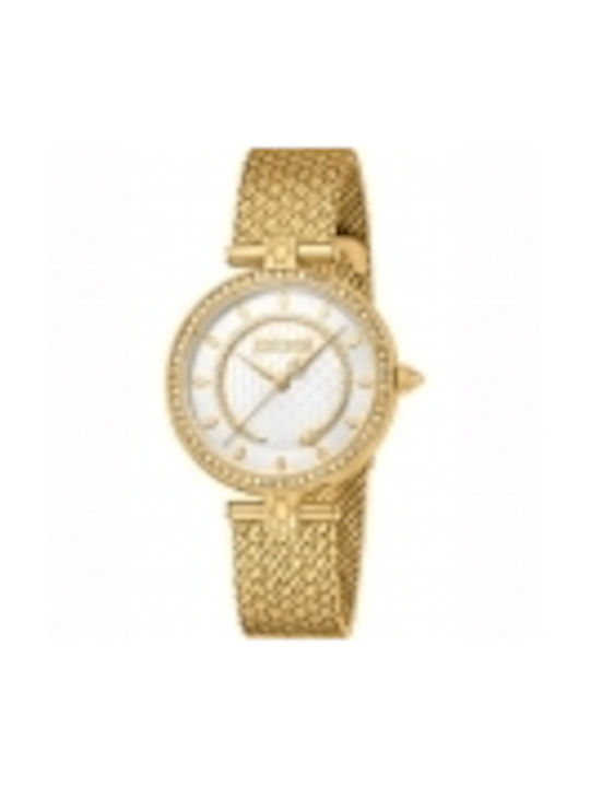 Just Cavalli Uhr mit Gold Metallarmband