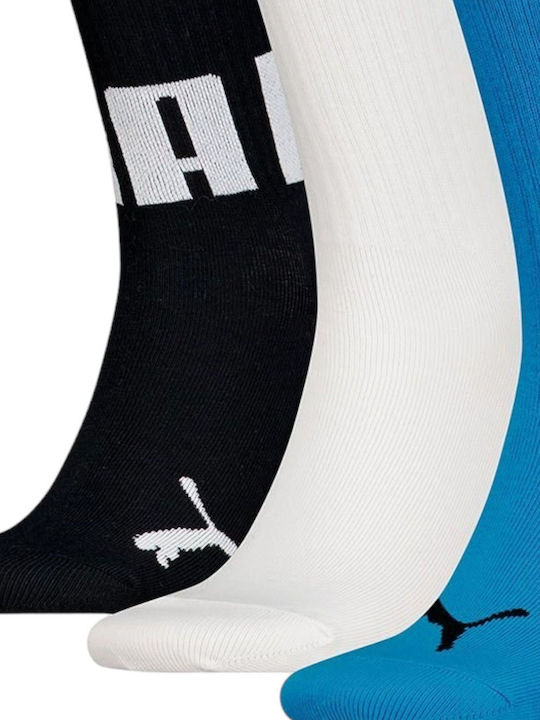 PUMA Logo Athletic Socks Black 3 Pairs