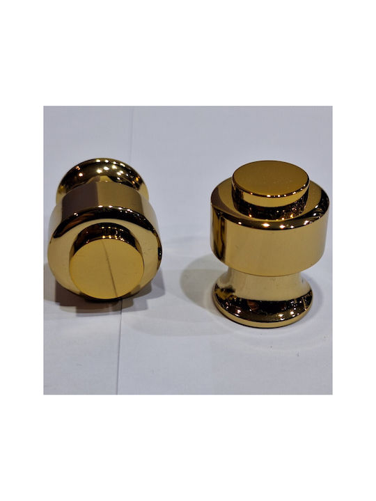 Eurofer Knob Furniture made of Metallic Gold-glossy 11793-000-BRZ2 1pcs