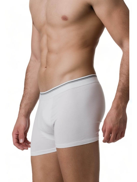 Berrak Men's Boxer White with Patterns