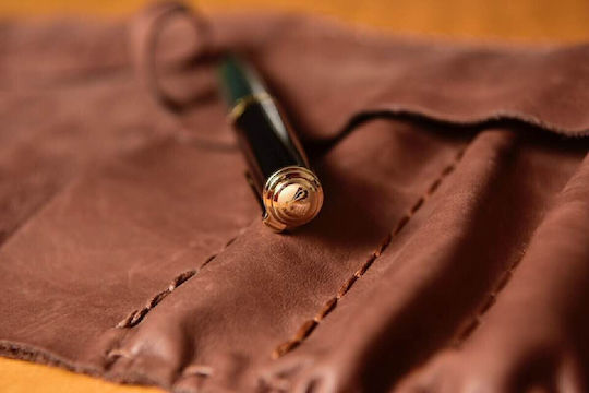 Leather Pen Holder Suitable for 9 Pens Multicolour