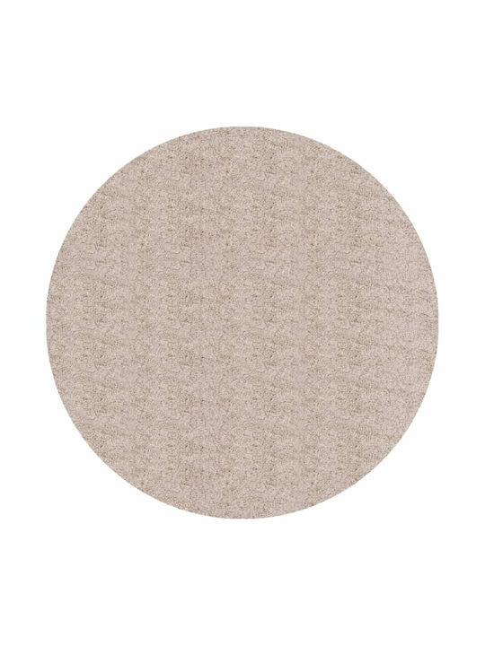 vidaXL Teppich Rund Zottelig Beige