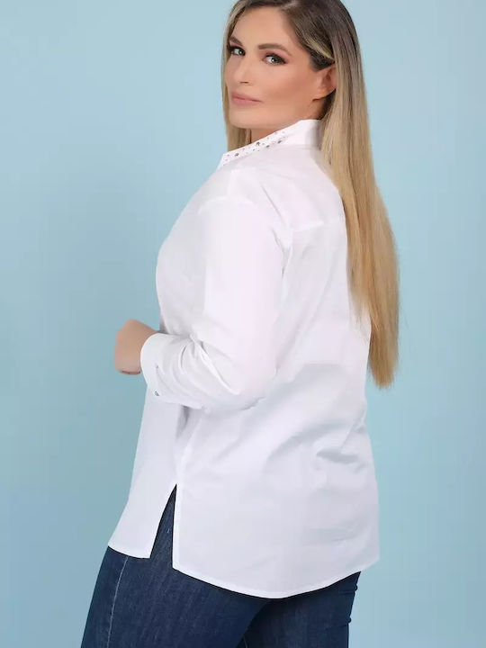 Women's Long Sleeve Shirt White