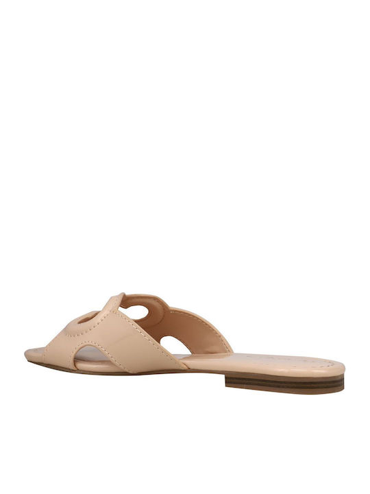 Flache Sandalen für Damen in Beige Farbe