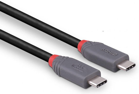 Lindy USB 2.0 Cable USB-C male - USB-C 240W PD Μαύρο 1m
