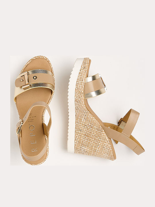Anatomische Damenplattformen Beige