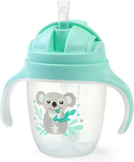 Babyono Baby Cup made of Plastic Green 240ml for 6m+m+