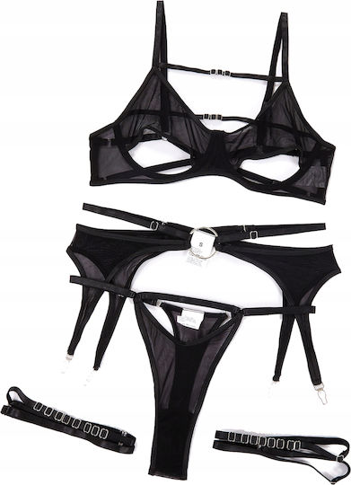 Sexy Dessous-Set Schwarz