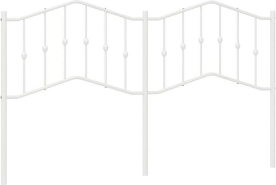 vidaXL Metallic White Bed Headboard 166x98cm