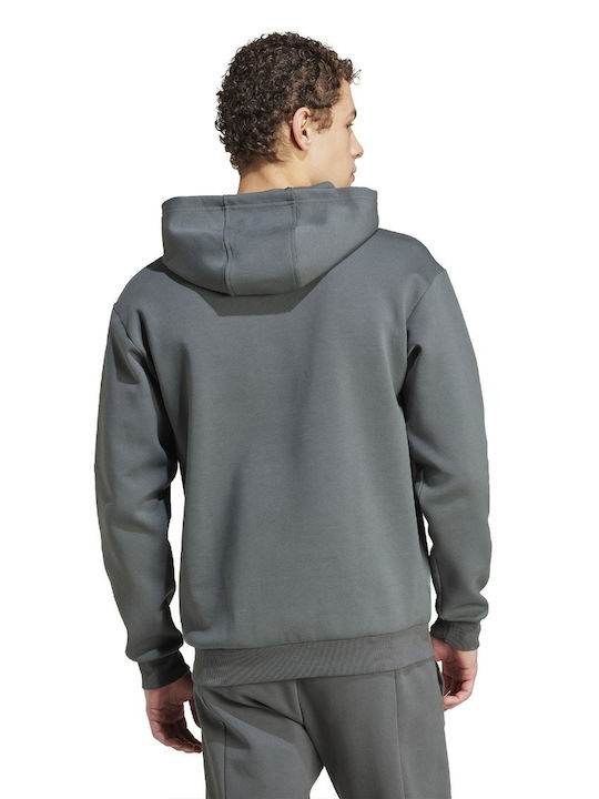 Adidas Sportswear M Men's Sweatshirt with Hood and Pockets Haki