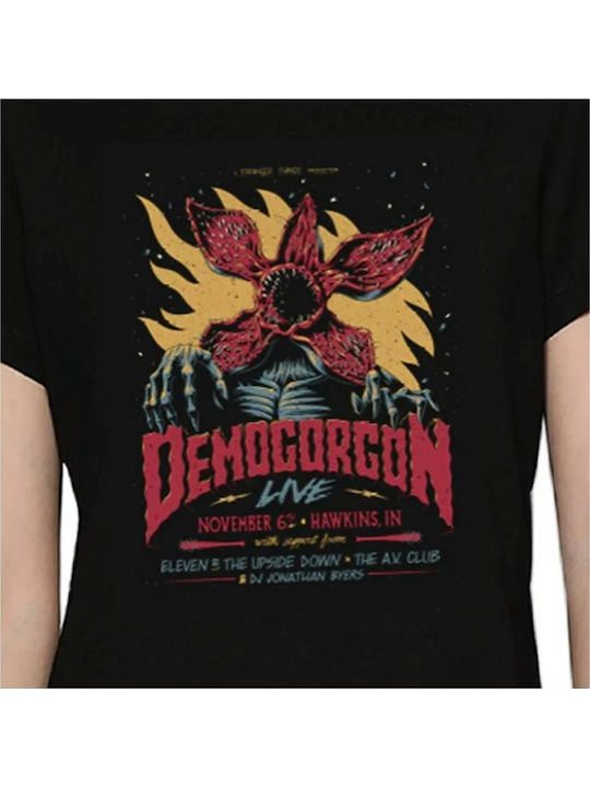 T-shirt Stranger Things Black Cotton