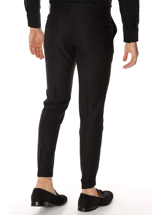 Vittorio Artist Herrenhose Elastisch Black