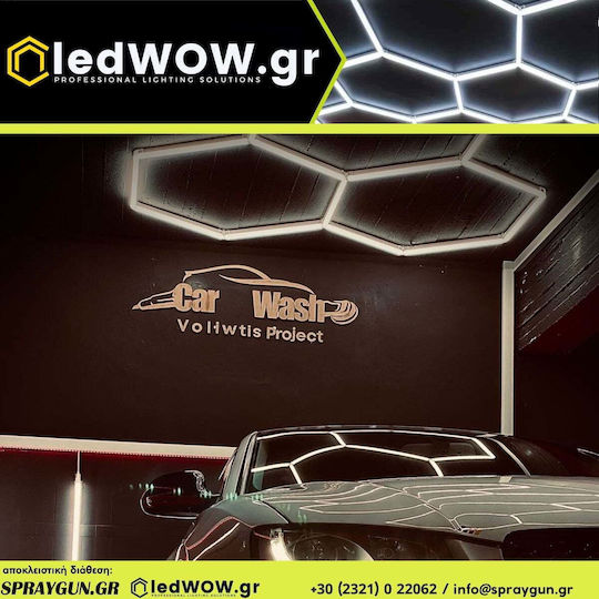 Commercial Linear LED Ceiling Light 48W Cold White