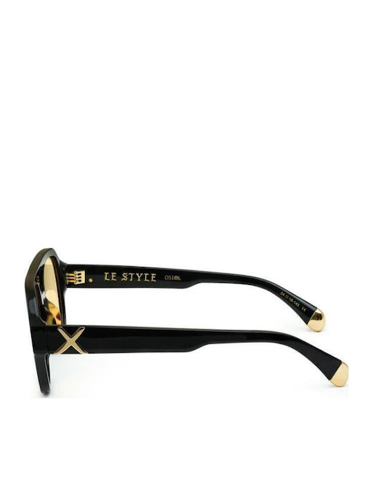 Oscar & Frank Men's Sunglasses with Black Plastic Frame and Black Lens 051BL-MONOCHROME-PHOTOCHROMIC