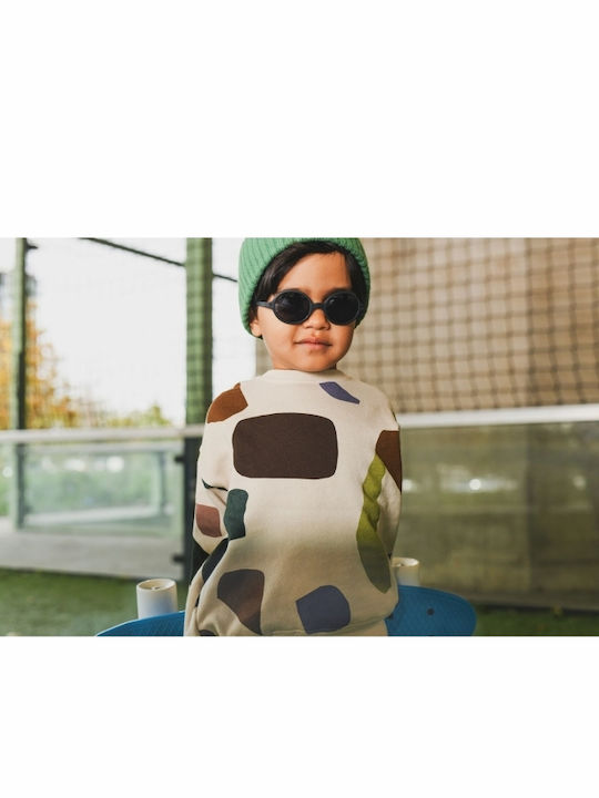 KiETLA Rozz Unbreakable Round Baby Kids Sunglasses Gray For 1-2 Years