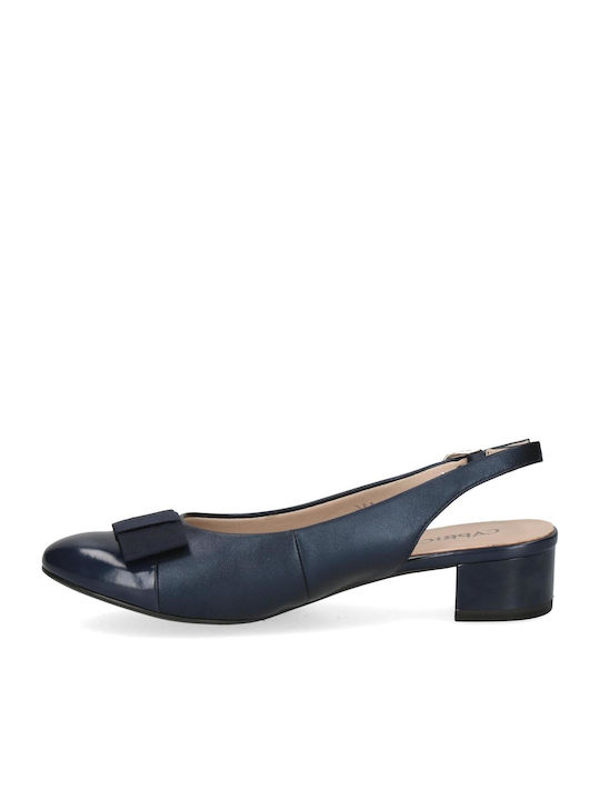 Caprice Leder Pumps Blau