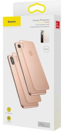 Baseus Glass Protector Протектор за камера Закалено стъкло White за iPhone XS