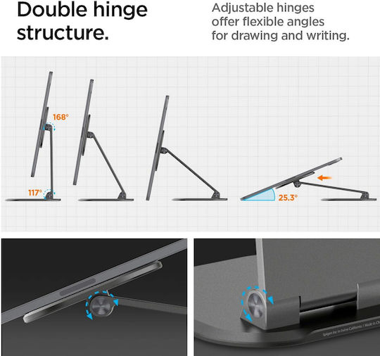 Spigen Sgp Onetap Easel Μαγνητική Ρυθμιζ΄όμενη Βάση Tablet Με Πολλαπλές Γωνίες Κλίσης - Γκρι - Amp06414